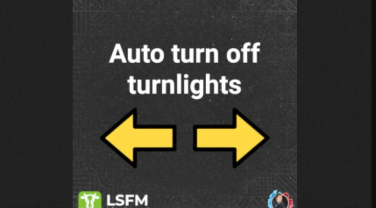 Auto turn off turn lights