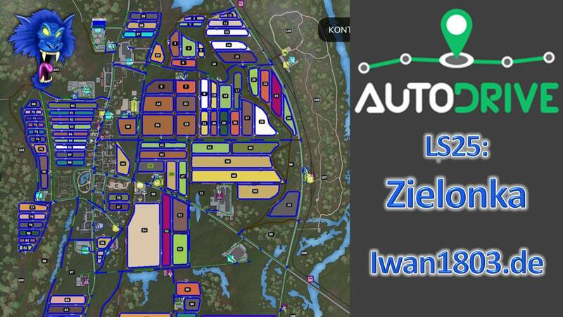 AutoDrive Route Network for Zielonka