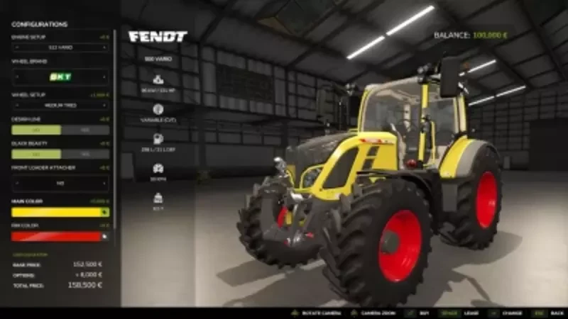 Fendt Vario 500 Wide Tires Multicolor