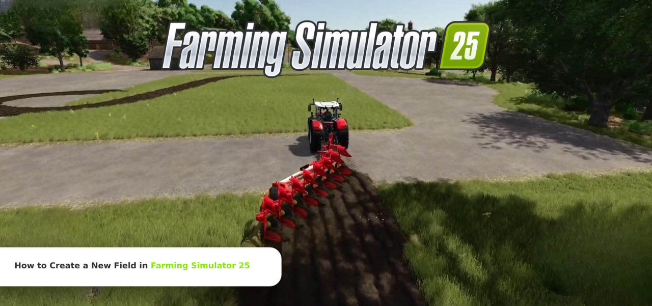 How to Create a New Field in Farming Simulator 25