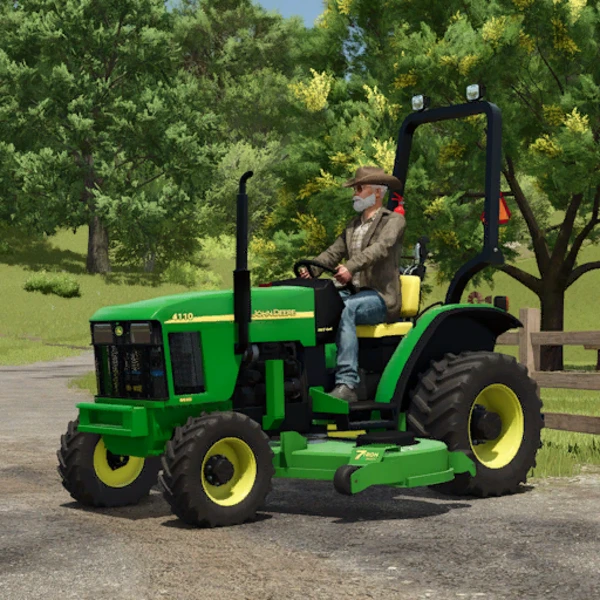 John Deere 4100 Compact Tractor and Deck