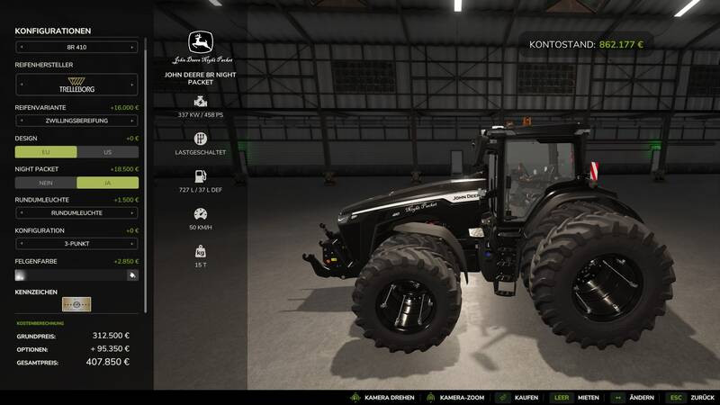 John Deere 8R Night Pack