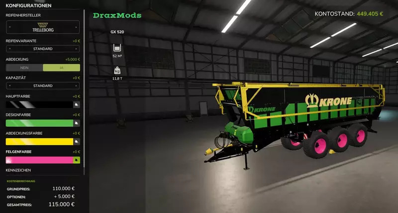 Krone GX520 by DraxMods