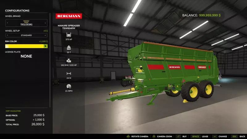 Manure Spreader TSW 6240 W