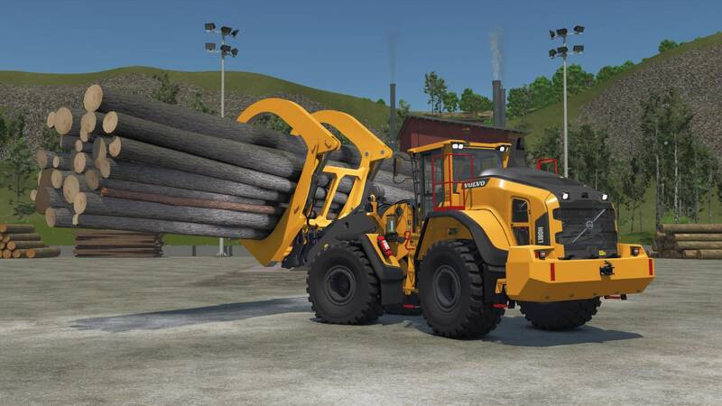 Millyard Grapple with Edited Volvo L180H