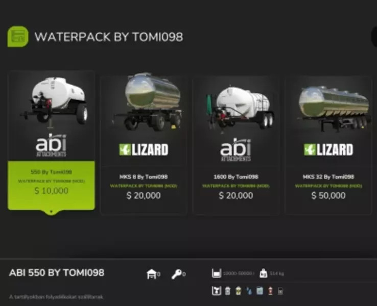 Water Trailer Pack