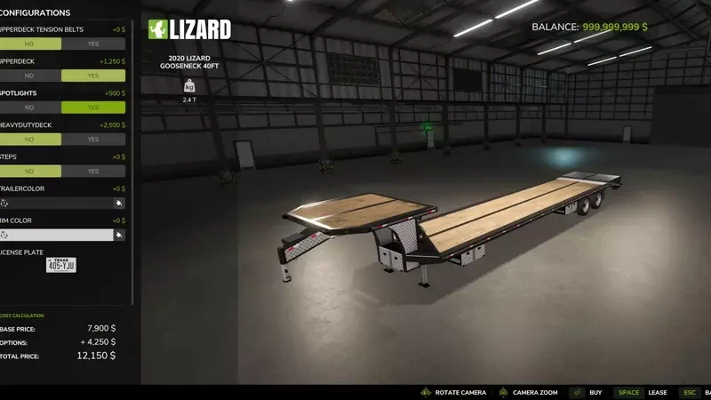 2020 Lizard Gooseneck