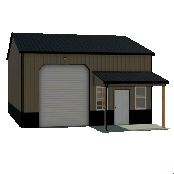 32x40 Shed with Porch