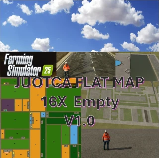 FS25 Juotca Flat Map Empty 16X