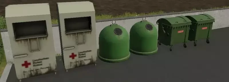 Decorative Trash Can for Map Construction