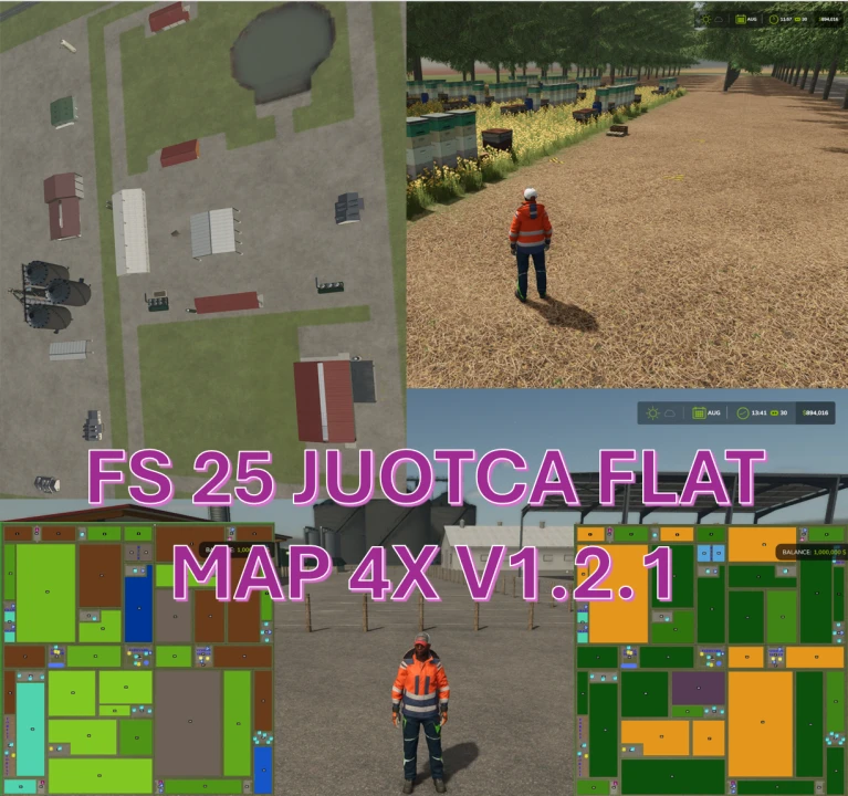 FS25 Juotca Flat Map 4X