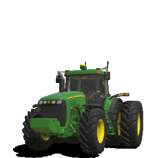 John Deere 8020 with Row Crop Spacings