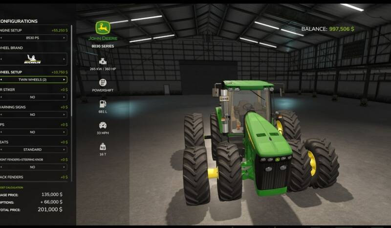 John Deere 8130-8530