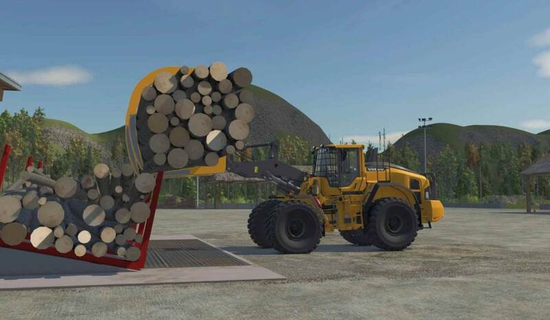 Millyard Grapple with Edited Volvo L180H