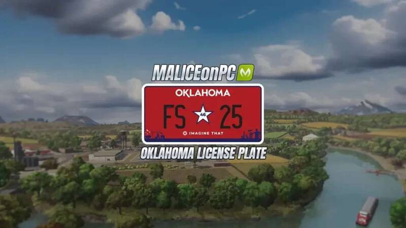 Oklahoma License Plate