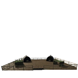 Pig Pen with Shelters and Arks