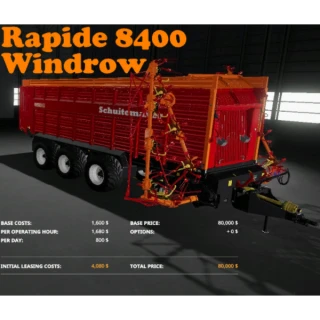 Schuitemaker Rapide 8400 Windrow