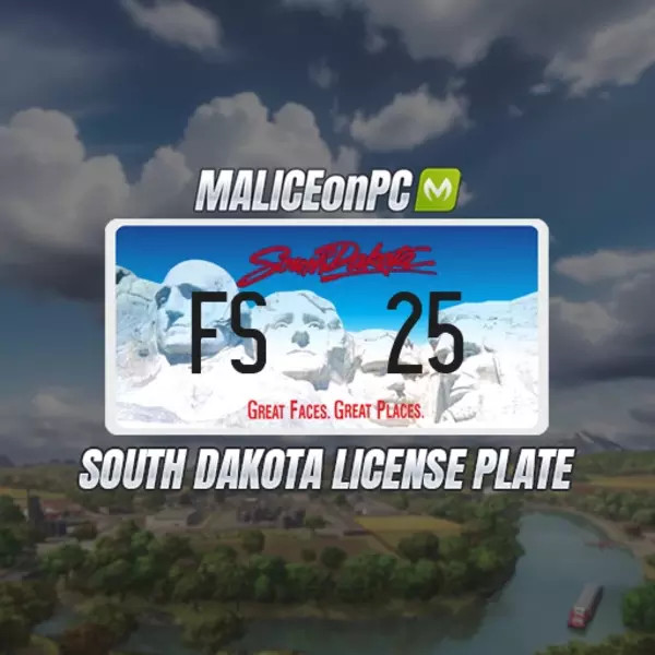 South Dakota License Plate