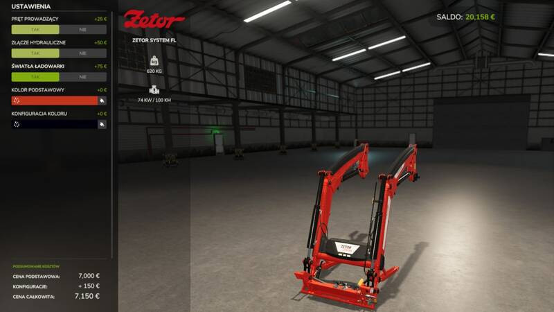 Zetor System ZQ Front Loader