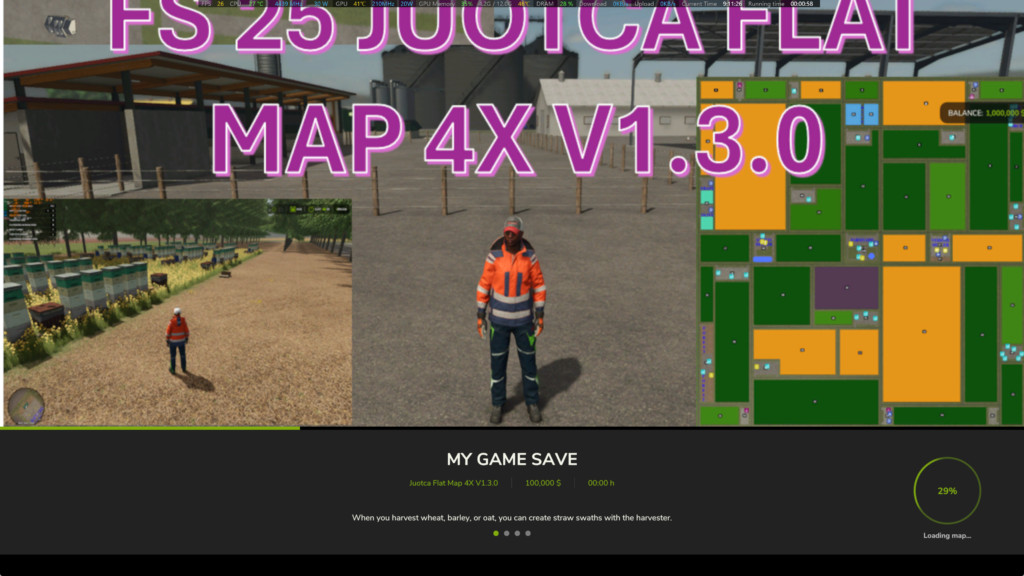 AutoDrive of Juotca Flat Map 4x