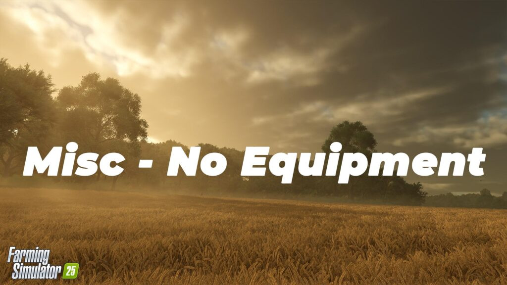 Misc – No Equipment