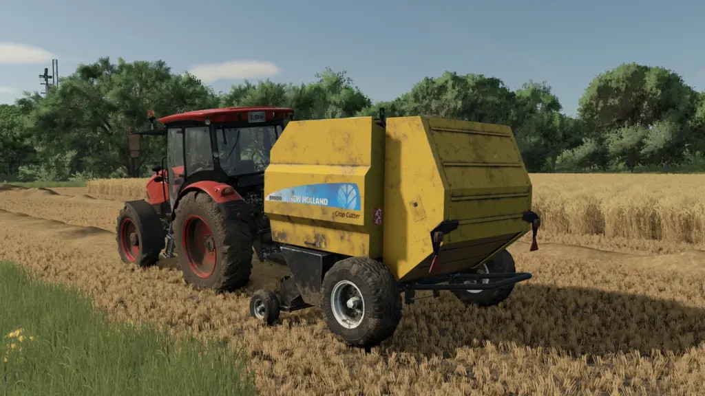 New Holland BR 6090 And Case RB 344