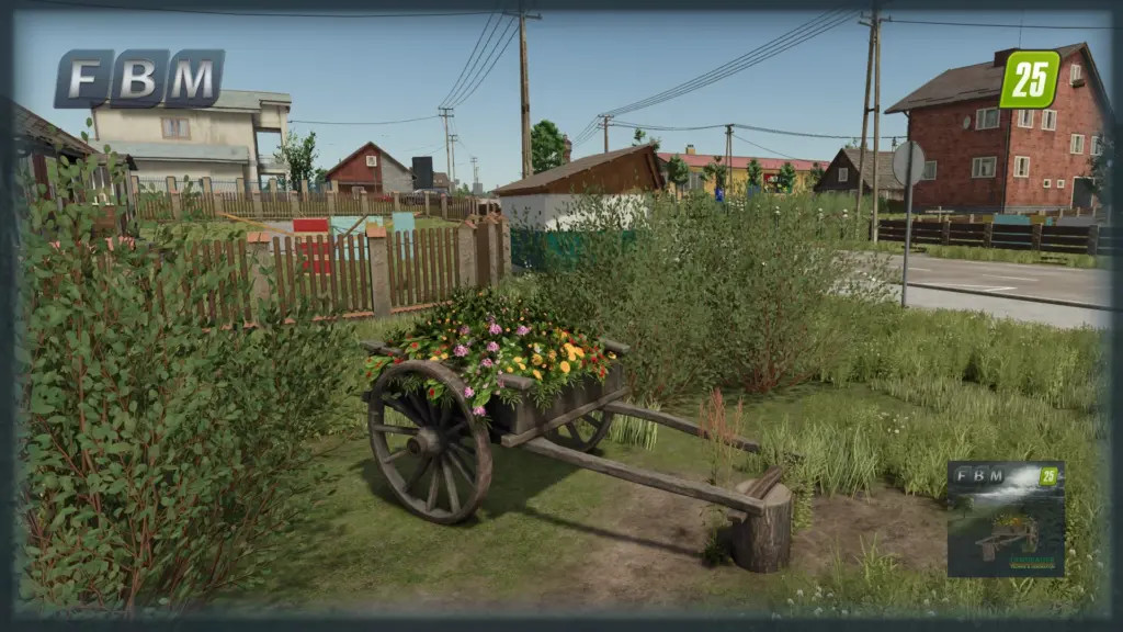 Wooden Flower Cart