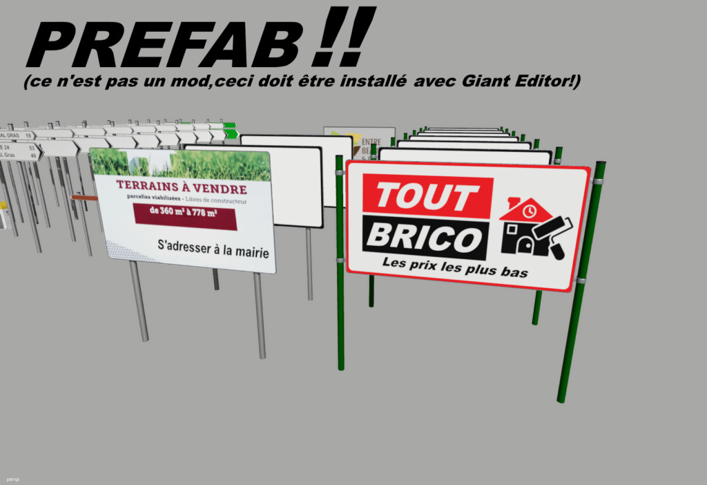 Prefab (pack panneaux Fr)