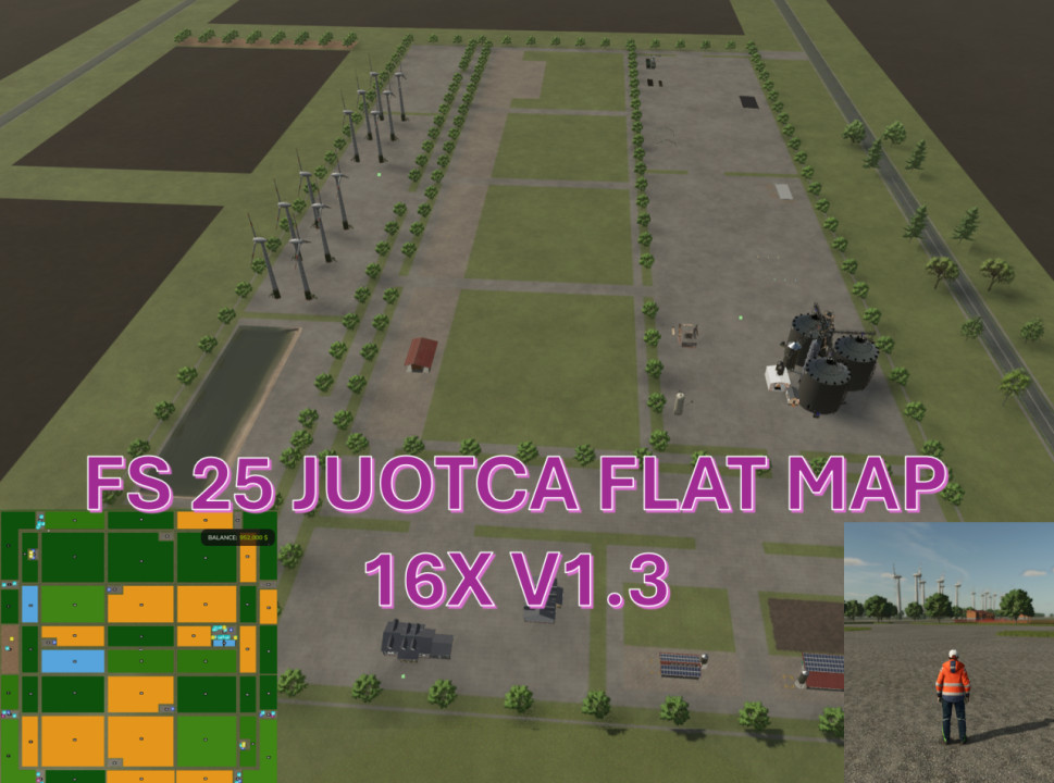 FS25 Juotca Flat Map 16X