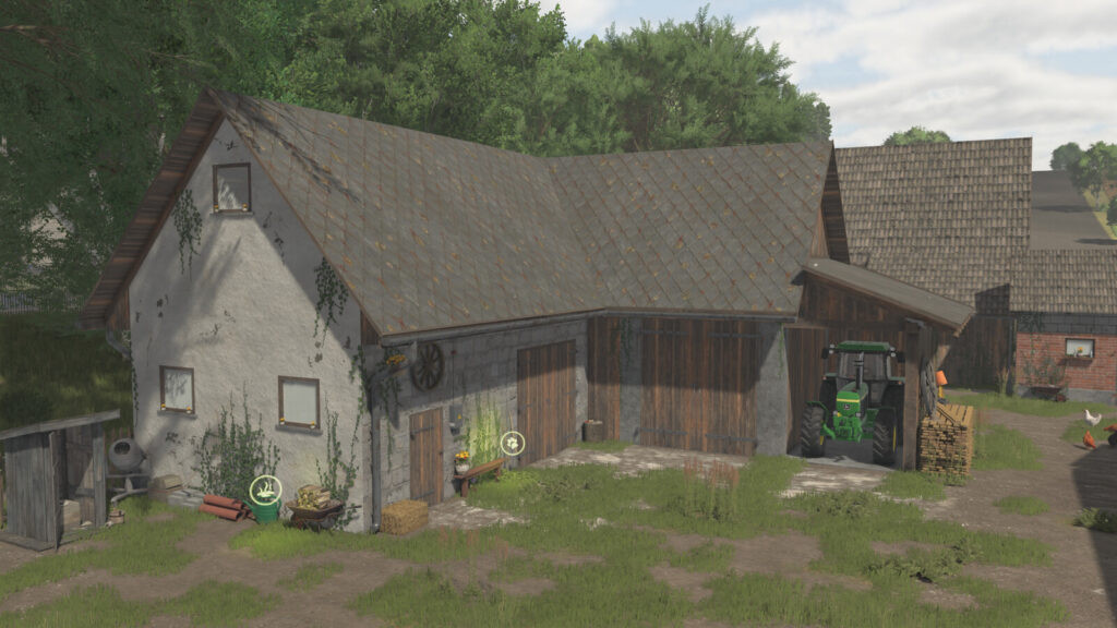 Pigsty With A Barn