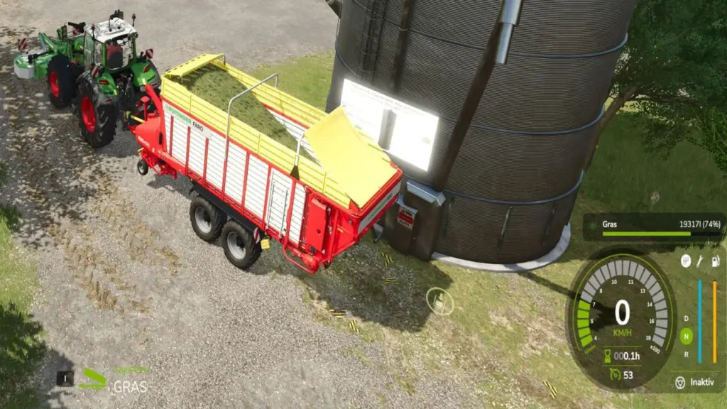 Fermenter and silo grass dryer