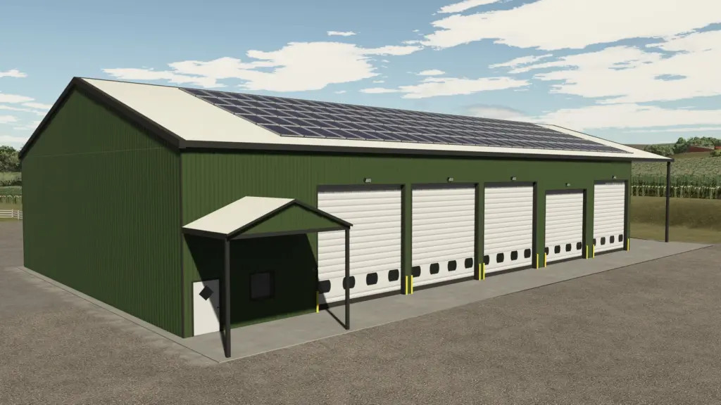 Garage With Solar Panels