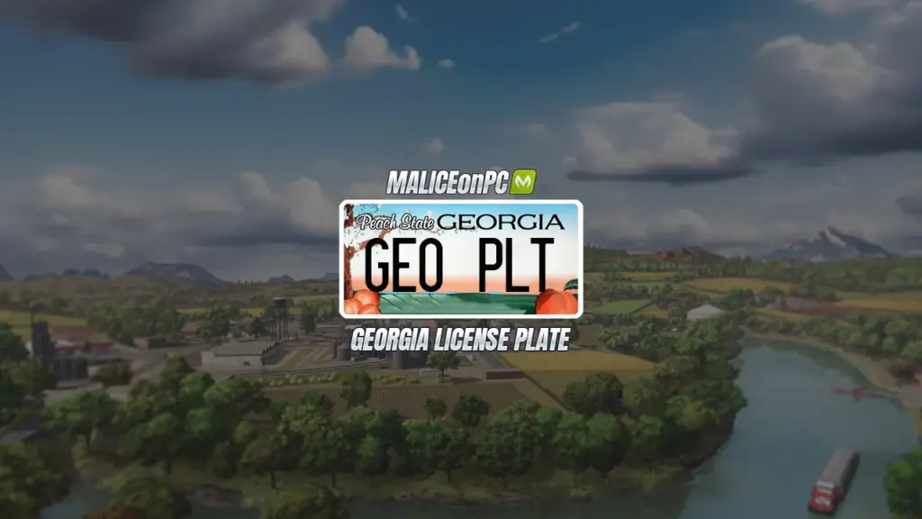 Georgia License Plate