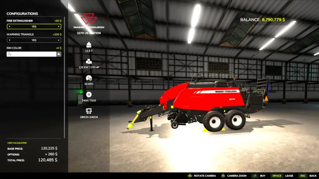 Massey Ferguson 2270 Bailer USA