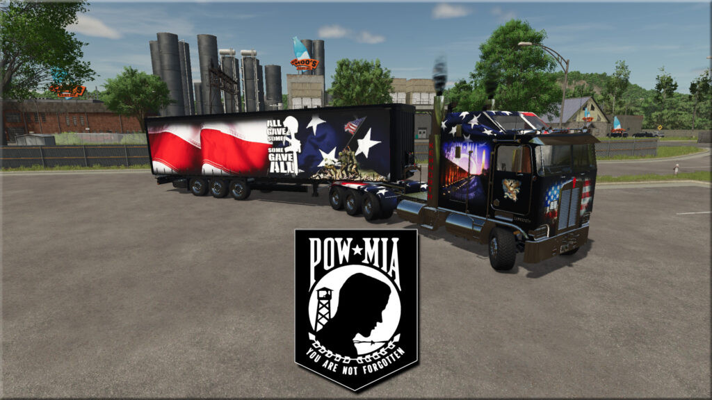 Memorial Day Kenworth K100 with CurtainSide Dry Van