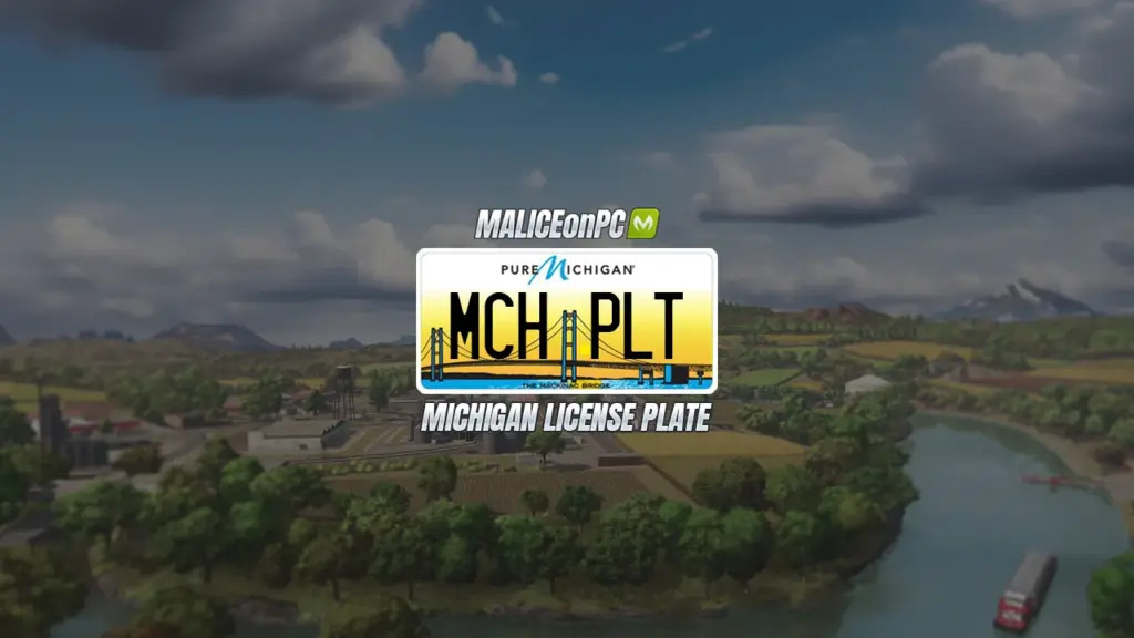 Michigan License Plate (Mackinac Bridge)