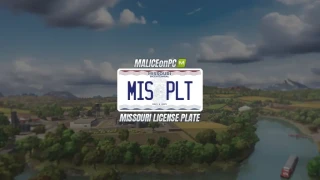 Missouri License Plate