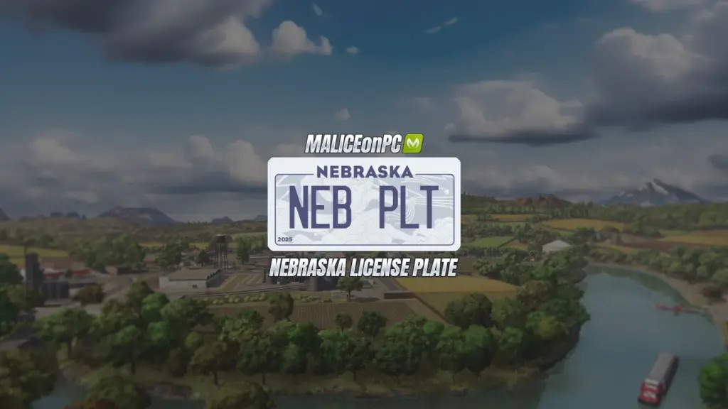 Nebraska License Plate
