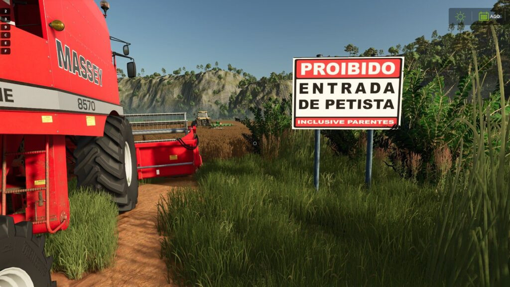 Portuguese warning panel