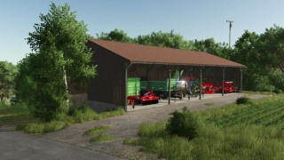 Roofed Bunker Silo & Wood Chip Storage