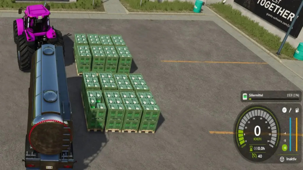 Silage additives pallet