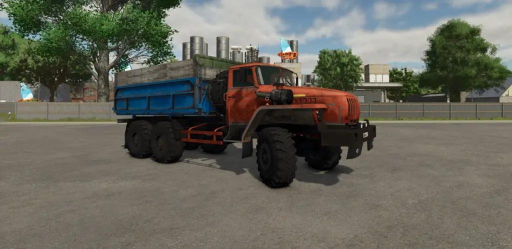 Ural 4320 and trailer
