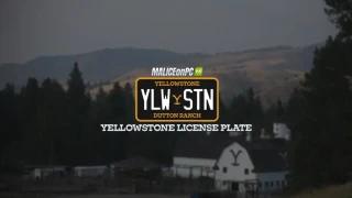 Yellowstone Dutton Ranch License Plate