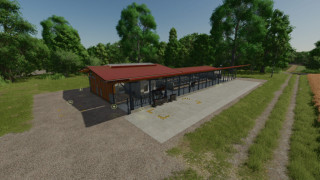 Cow Barn Dairy Production
