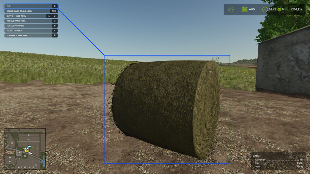 Cut Open Bale