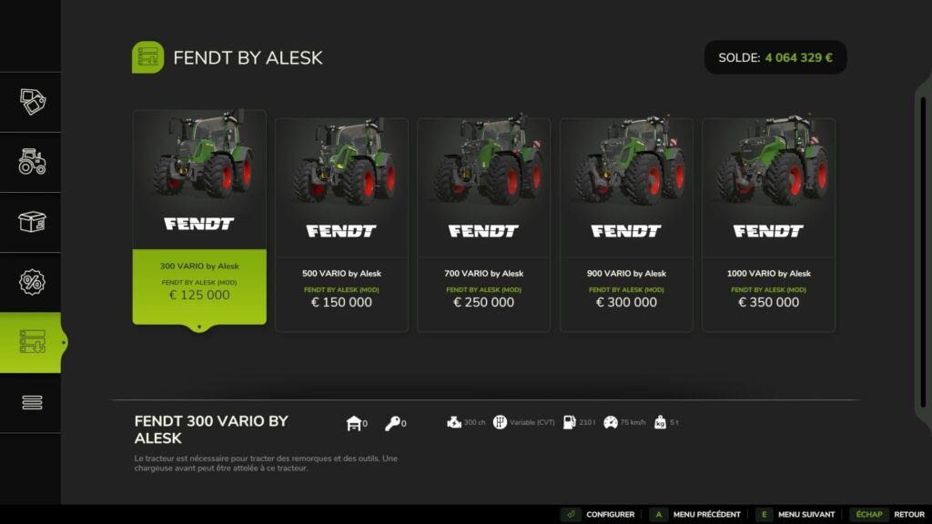 Fendt Vario Pack