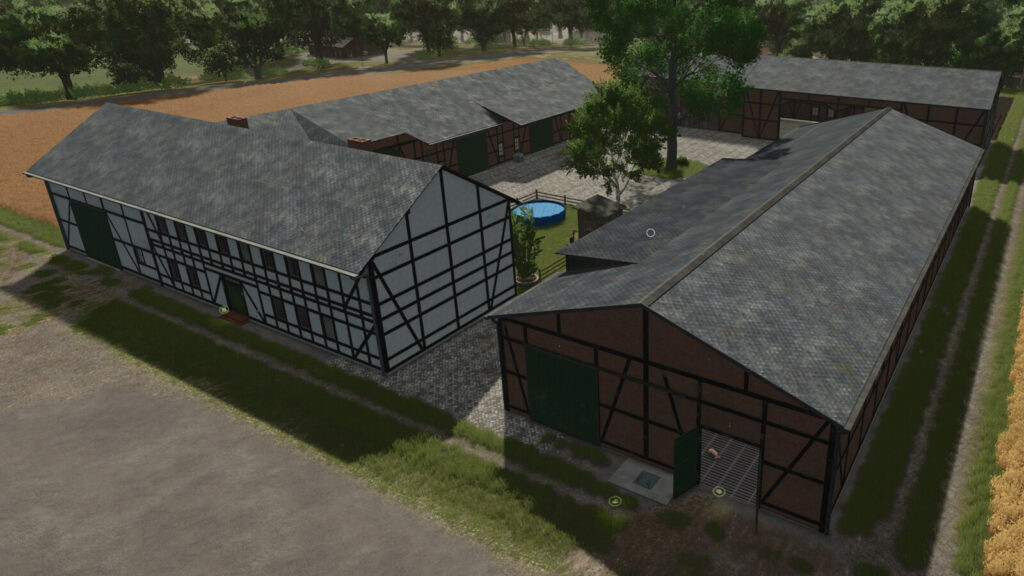 Half-Timbered Farm Buildings