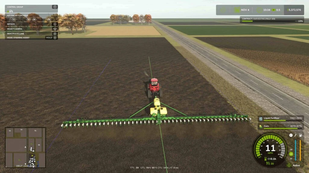 John Deere DB120 planter