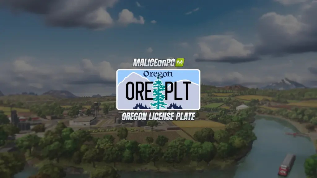 Oregon License Plate