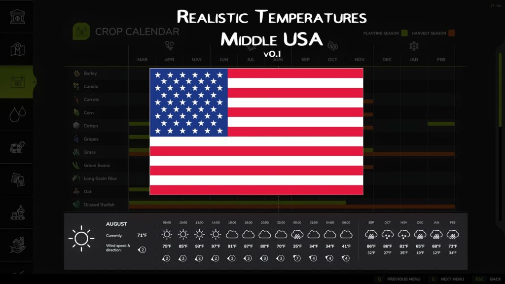 Realistic Temperatures – Middle USA V Beta